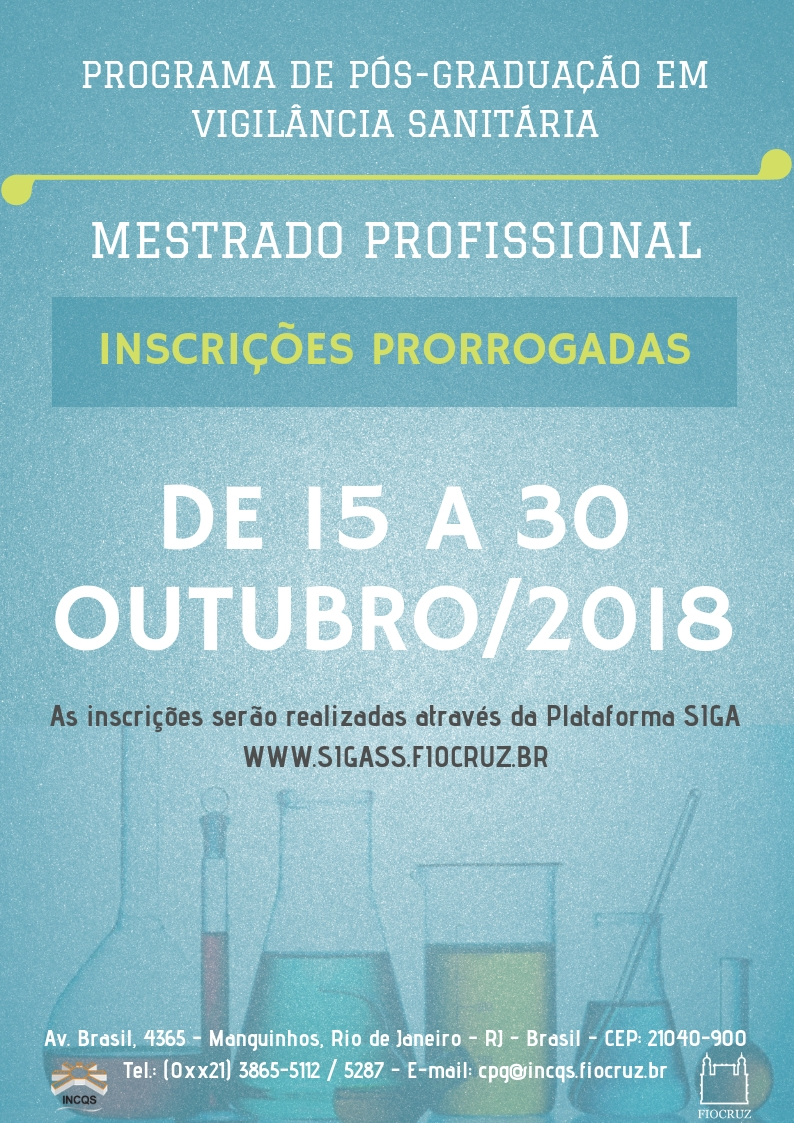 PROGRAMA DE PÓS GRADUAÇÃO EM VIGILÂNCIA SANITÁRIA7