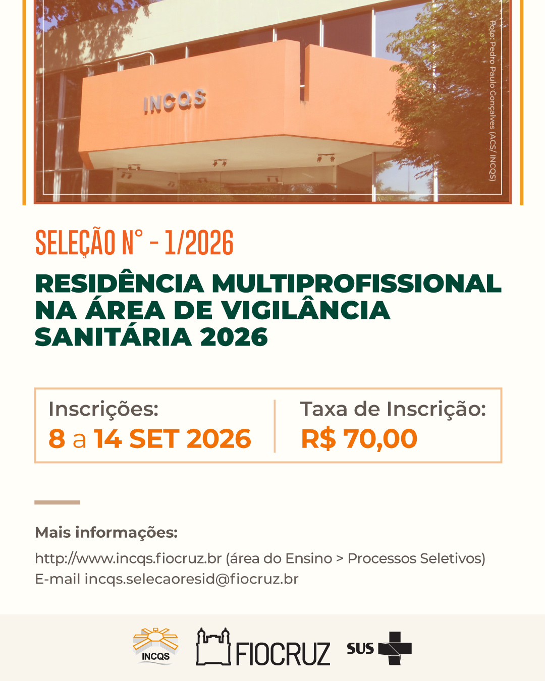 postagem do Instagram residência SET2026